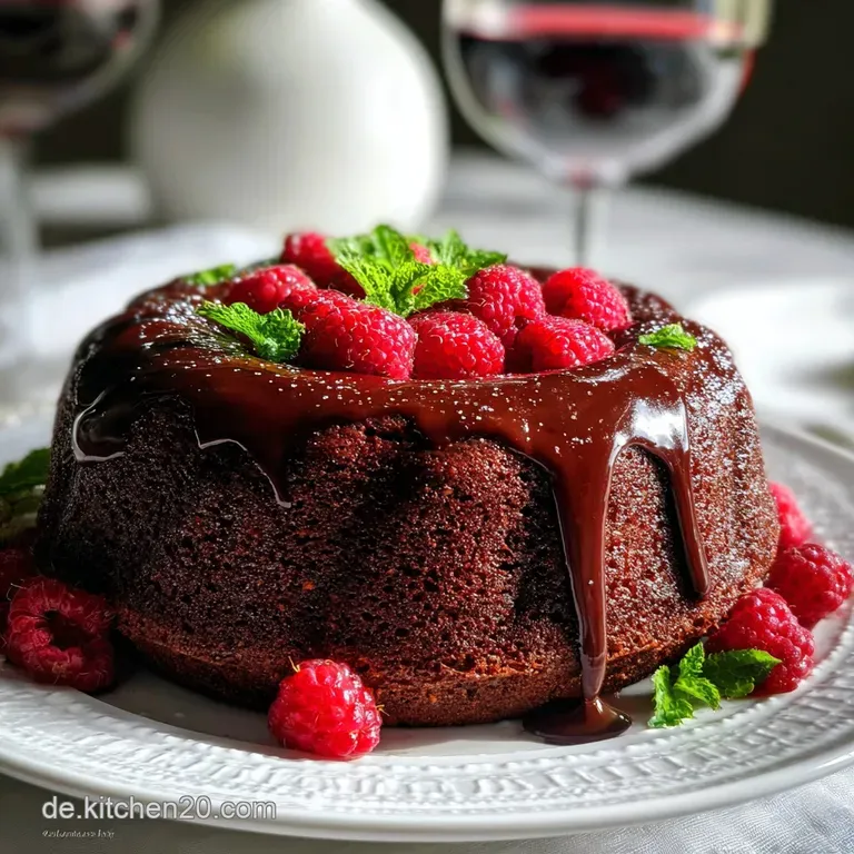 Low Carb Rotweinkuchen mit Schokolade Glutenfrei Ohne Zucker
