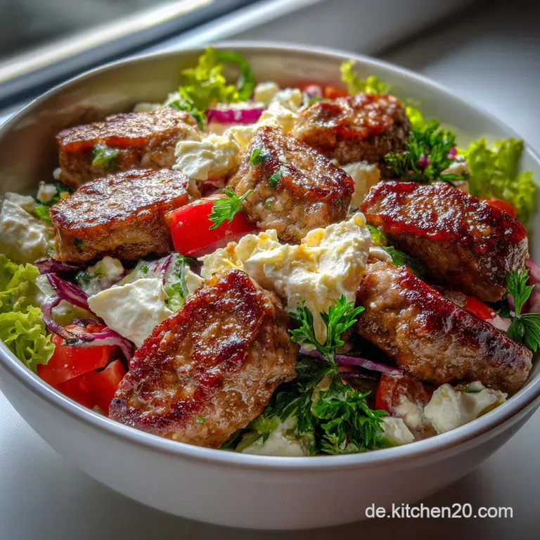Leckerer Low Carb Wurstsalat Mit K&auml;se: Keto-Gl&uuml;ck