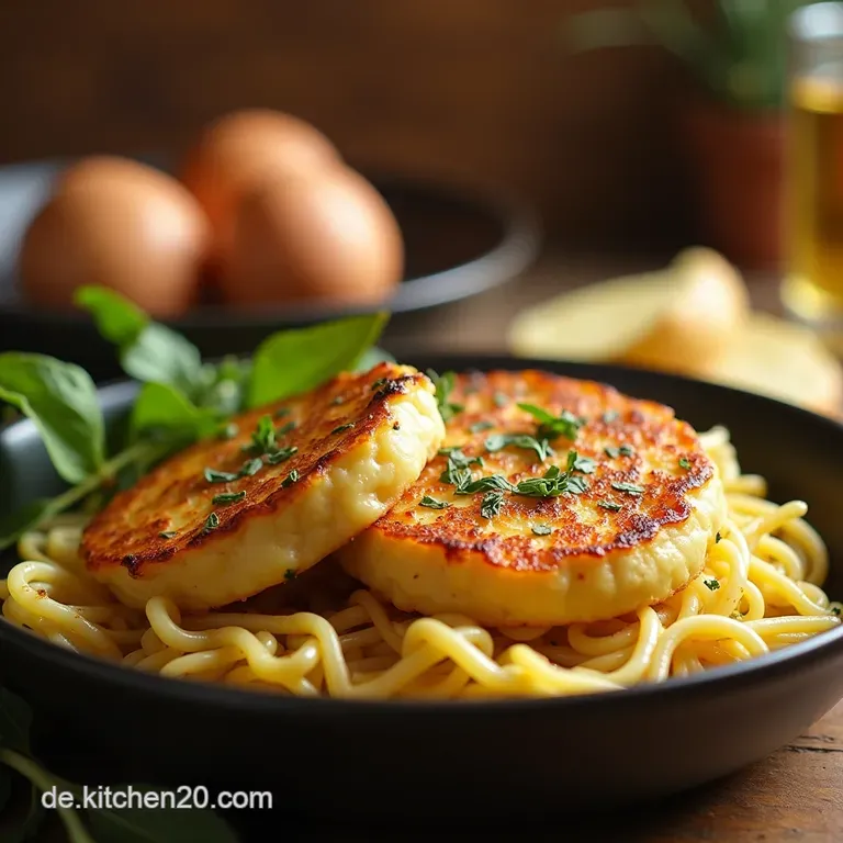 Luftige H&uuml;ttenk&auml;setaler Mit Kr&auml;utern Proteinreich Und Blitzschnell Gebraten presentation