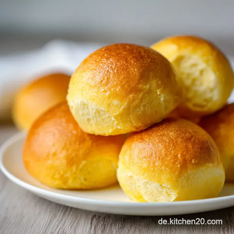 A single, golden-brown cornmeal roll, sliced open to reveal a soft, airy interior. Served alongside a pat of melting butte...
