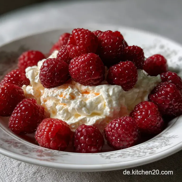 Elegant dessert artfully layered in a clear glass, showcasing a creamy texture and vibrant berries, perfect for a special ...