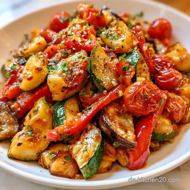 Mediterrane Gem&uuml;sepfanne mit Zucchini