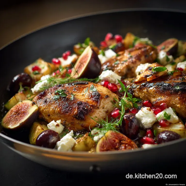 Saftige Mediterrane H&auml;hnchenbrust Pfanne Mit Feta Und Oliven presentation