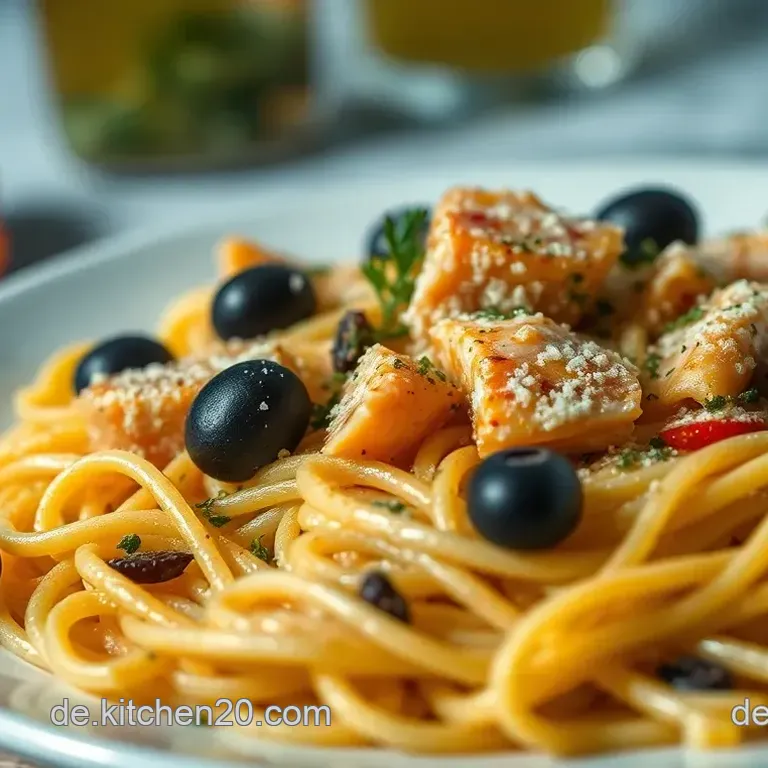 Mediterrane Pasta mit Thunfisch und Oliven