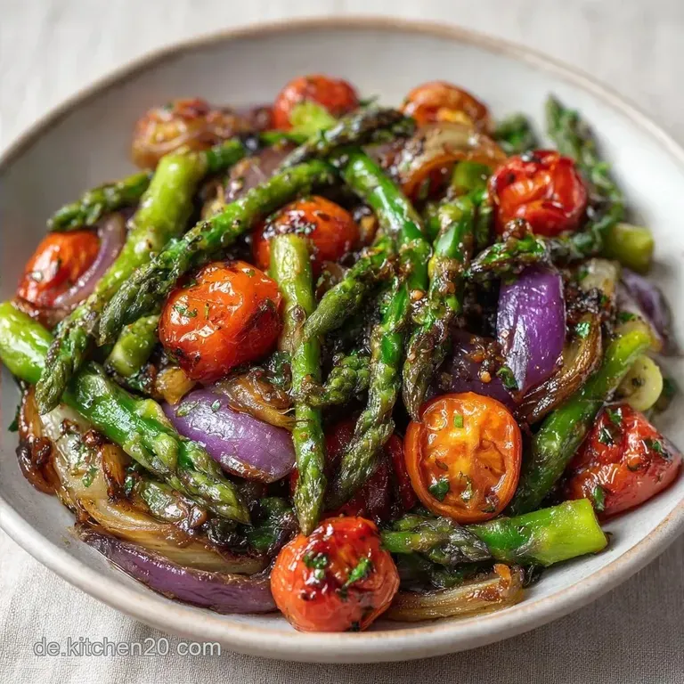 Mediterrane Spargelpfanne: Karamellisiert & W&uuml;rzig