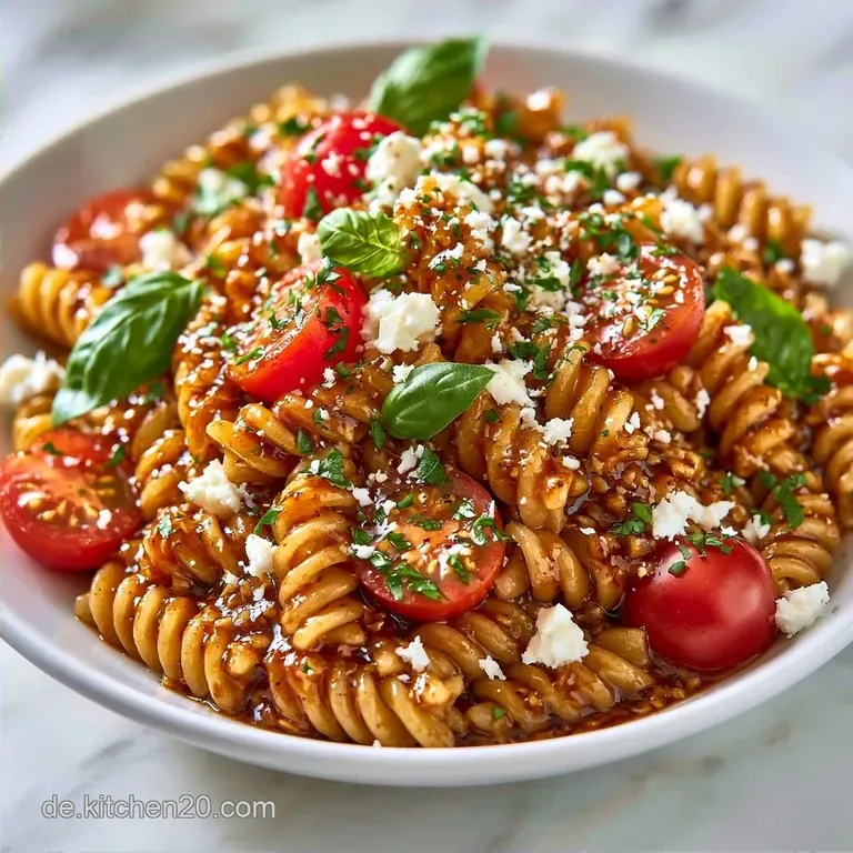 Mediterraner Nudelsalat Mit Balsamico