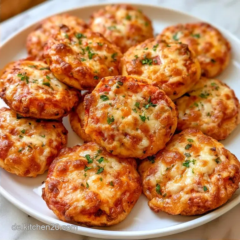 Mini Pizzen Fingerfood: Knusprig Gebacken