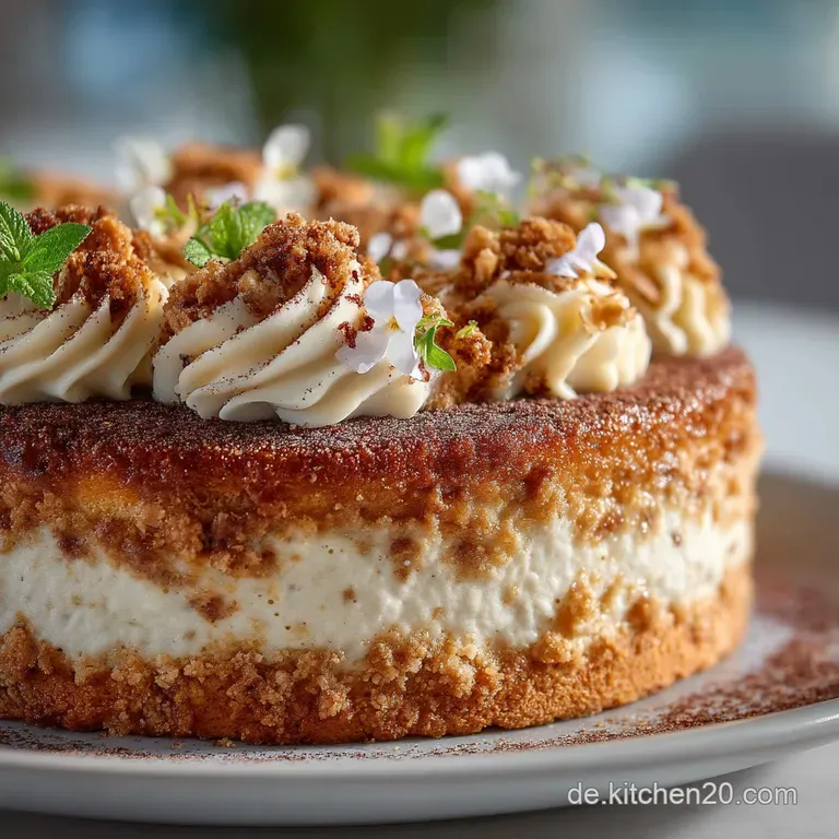 Omas liebster BlechkuchenTraum Saftiger MohnStreuselkuchen mit hausgemachter VanilleQuarkFüllung presentation