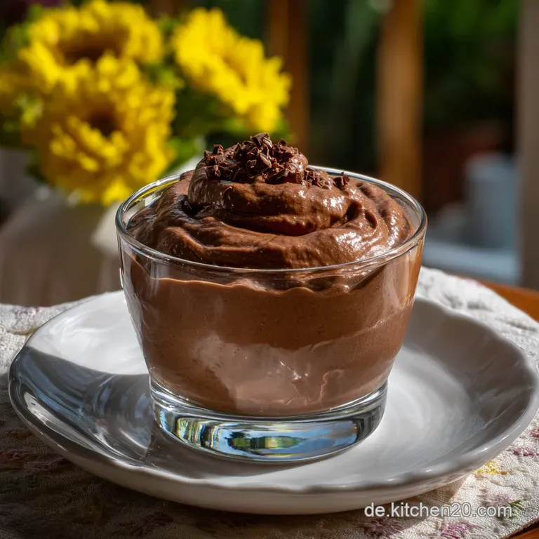 Mousse au Chocolat Rezept ohne Ei mit Sahne