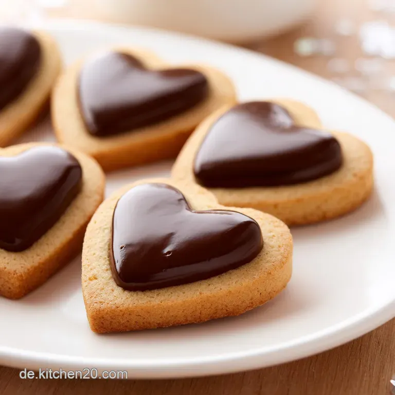 Nougat Herzen Pl&auml;tzchen: M&uuml;rbig mit Ahornsirup