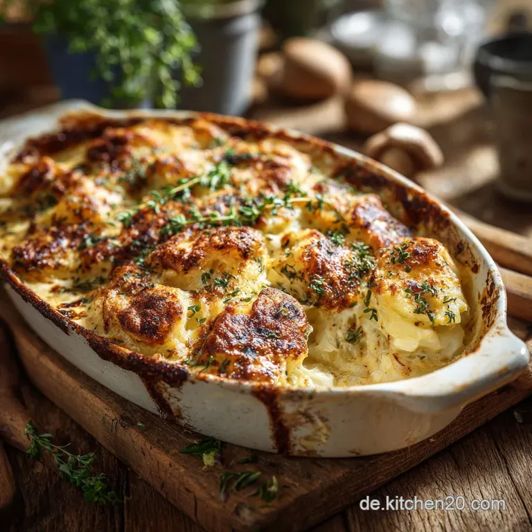 N&uuml;rnberger Wei&szlig;kohlGratin: Das cremige Low Carb Familienrezept