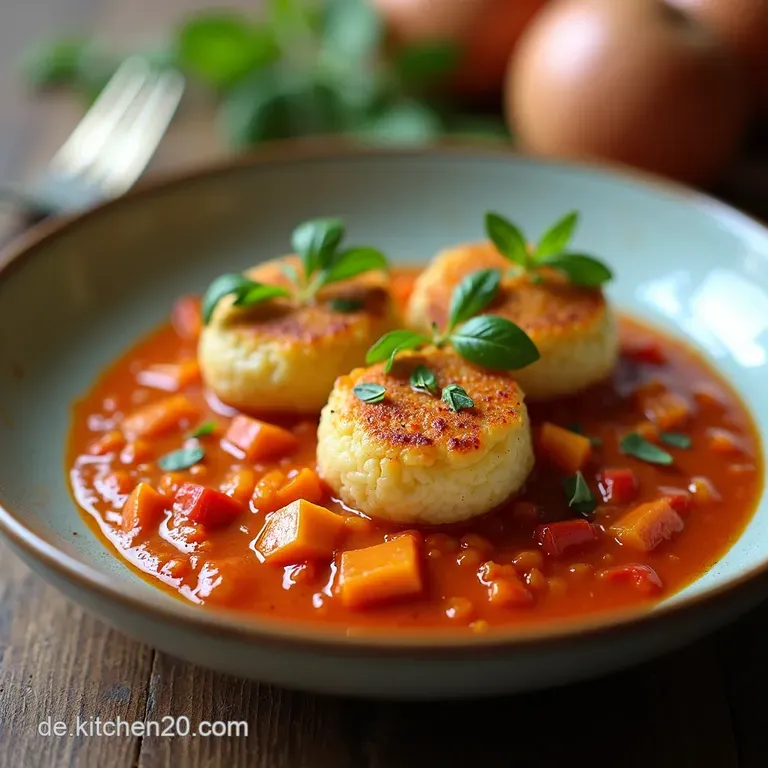 Omas Geheimnis Zarte Hackbällchen in cremigscharfer Paprikasoße