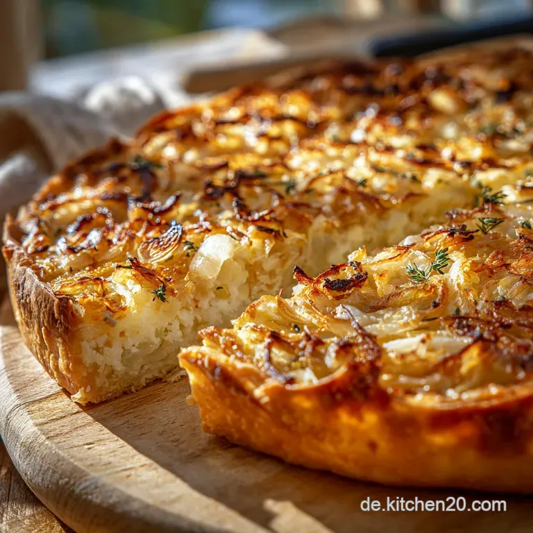 Der Herbstklassiker Omas Herzhafter Zwiebelkuchen Mit Hefeteig presentation