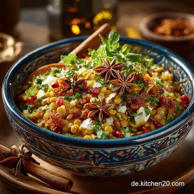 Sehnsucht Orient Orientalischer Linsensalat Mit Datteln Und Pistazien presentation