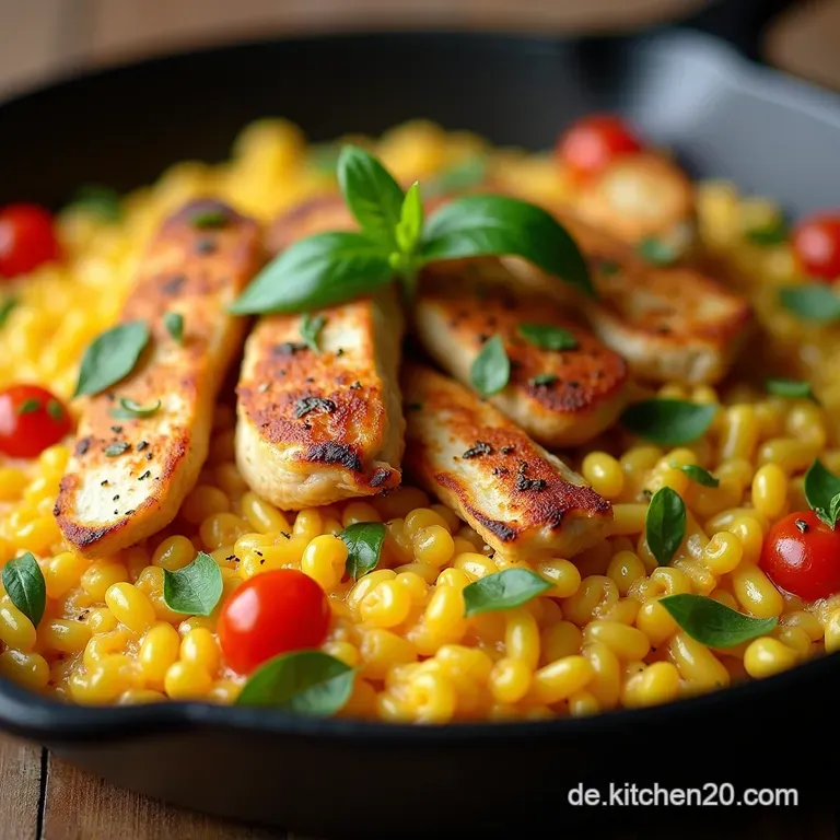 Authentische Paella mit Hähnchen Safran Knuspriger Socarrat Die Goldene Pfanne Saftige Paella de Pollo mit Safran und knusprigem Socarrat