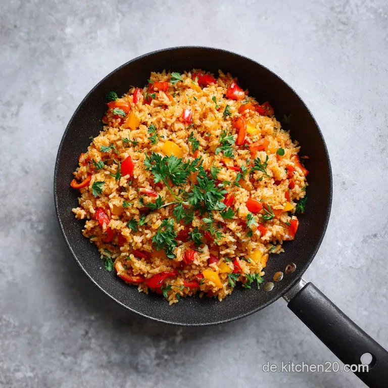 Paprika-Reis-Pfanne: Aromatisch und Gesund