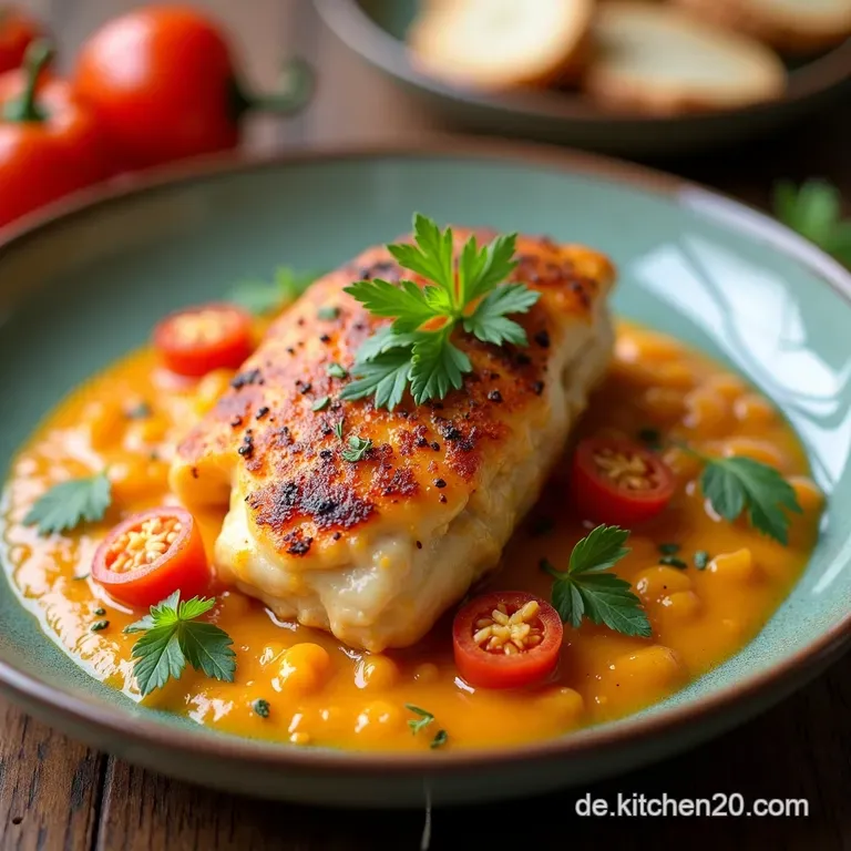 PaprikaGl&uuml;ck Cremiges H&auml;hnchen in s&auml;miger Rahmso&szlig;e