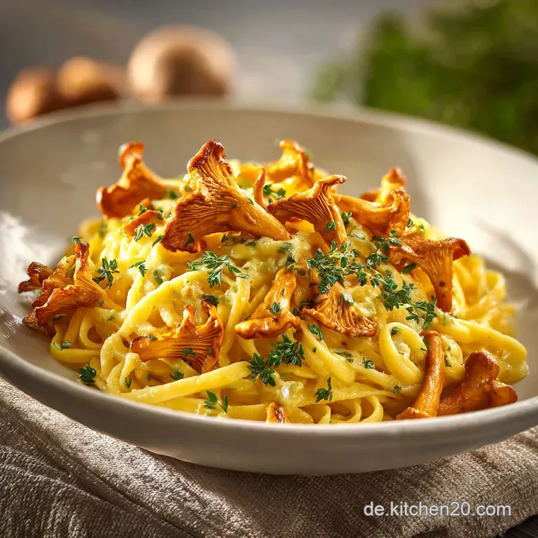 Rezept mit Pfifferlingen: Cremige Rahmsauce