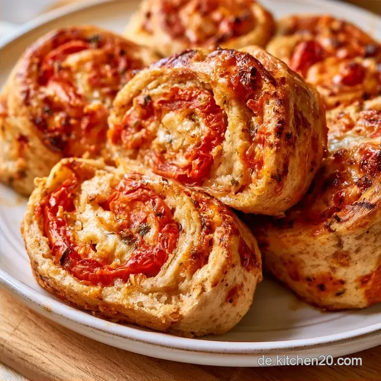 Gesunde Pizzaschnecken Kalt mit Dinkelmehl