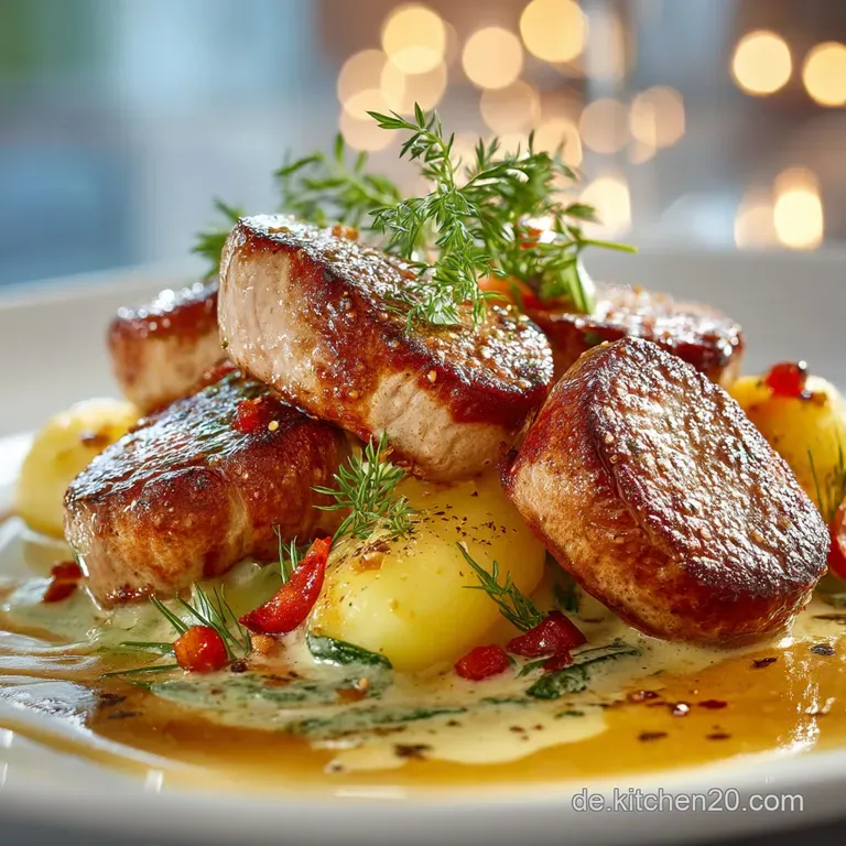 Putenmedaillons in LauchRahmSoße Blitzschnelles Rezept für Kenner