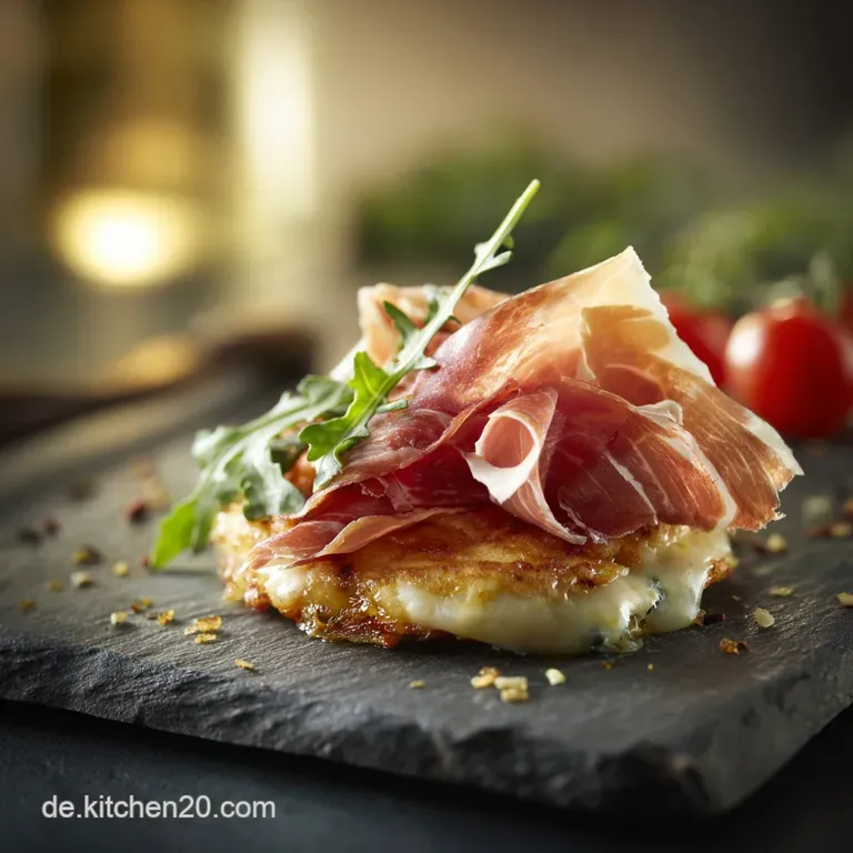 Rahmfladen Mit Schinken Und K&auml;se Der Knusprige Fladen Frankenart presentation