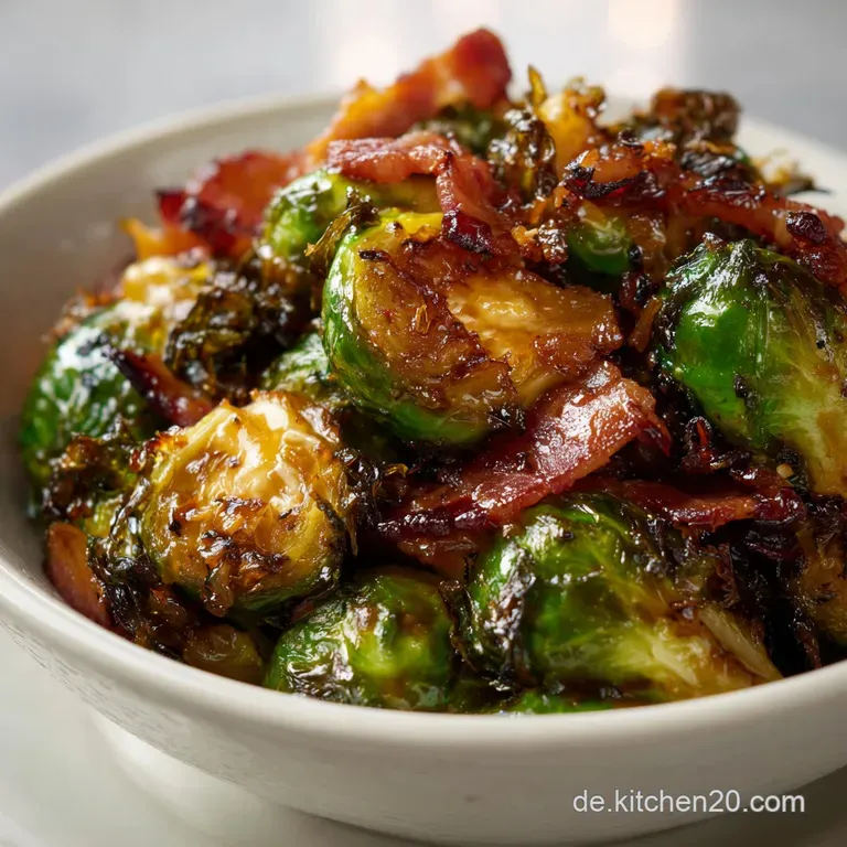 Rosenkohl Speck Ahornsirup: S&uuml;&szlig;-Rauchig aus dem Ofen