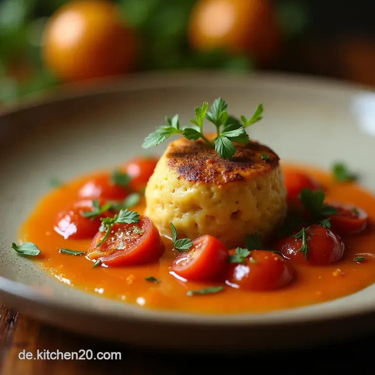 Samtige Gl&uuml;ckseligkeit Malai Kofta in Aromatischer Cashewtomatenso&szlig;e presentation