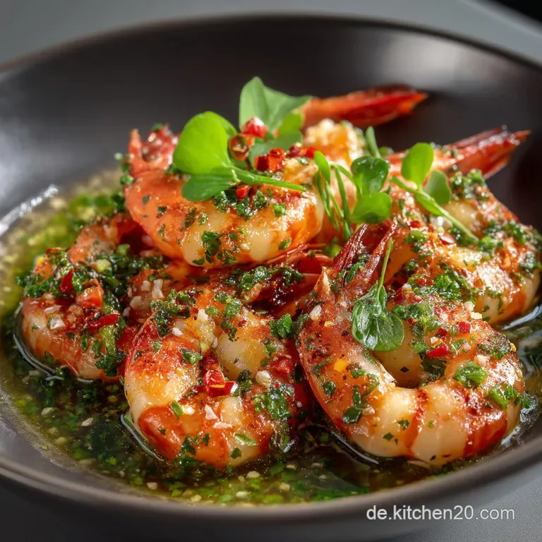 Scharfe Teuflische Garnelen Das feurige Gambas Pil Pil Rezept