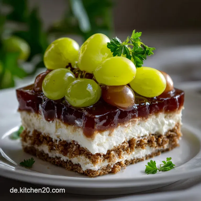 Schichtdessert mit Weintrauben: Cremig fruchtig leicht