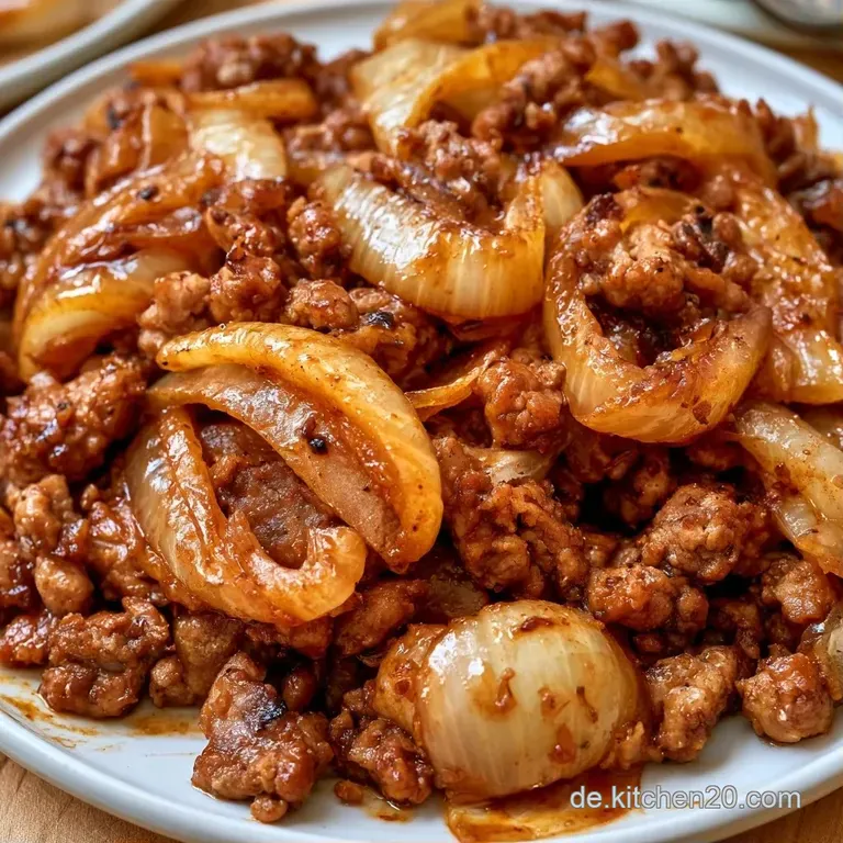 Saftiges, dunkelbraunes Br&auml;t mit gl&auml;nzender Sauce auf einem wei&szlig;en Teller, garniert mit leuchtend gr&uuml;ner Petersilie
