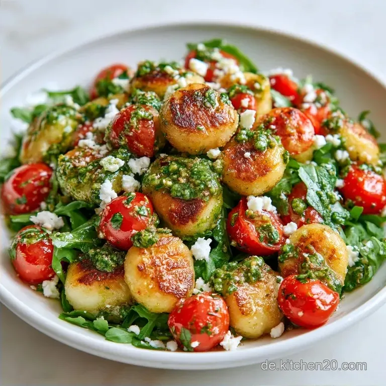 Schneller Gnocchi Salat mit Feta
