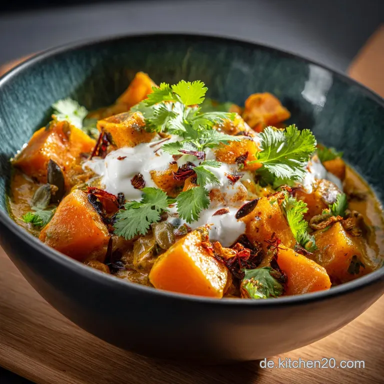 Das Seelenw&auml;rmer S&uuml;&szlig;kartoffel Curry Mit Kokosmilch Und Kichererbsen presentation
