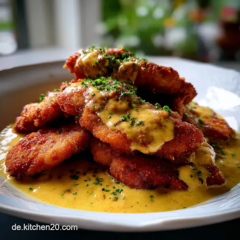 Schnitzelstreifen Senfsahnesauce: Der schnelle Klassiker