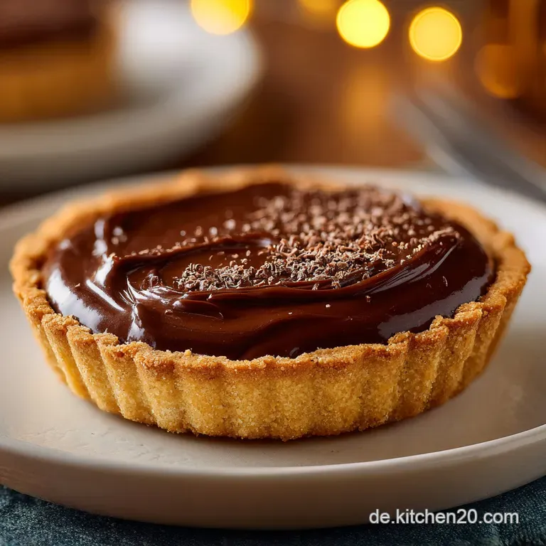 Schokoladentarte: Samtige Ganache trifft M&uuml;rbeteig