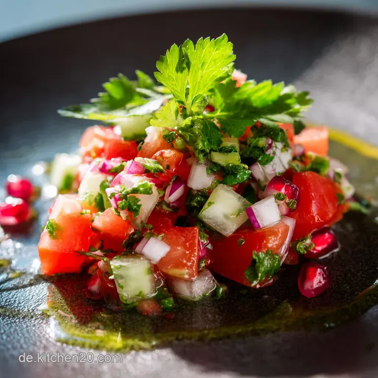Shirazi Salat: Persischer Sommergenuss mit Avocado und Granatapfel