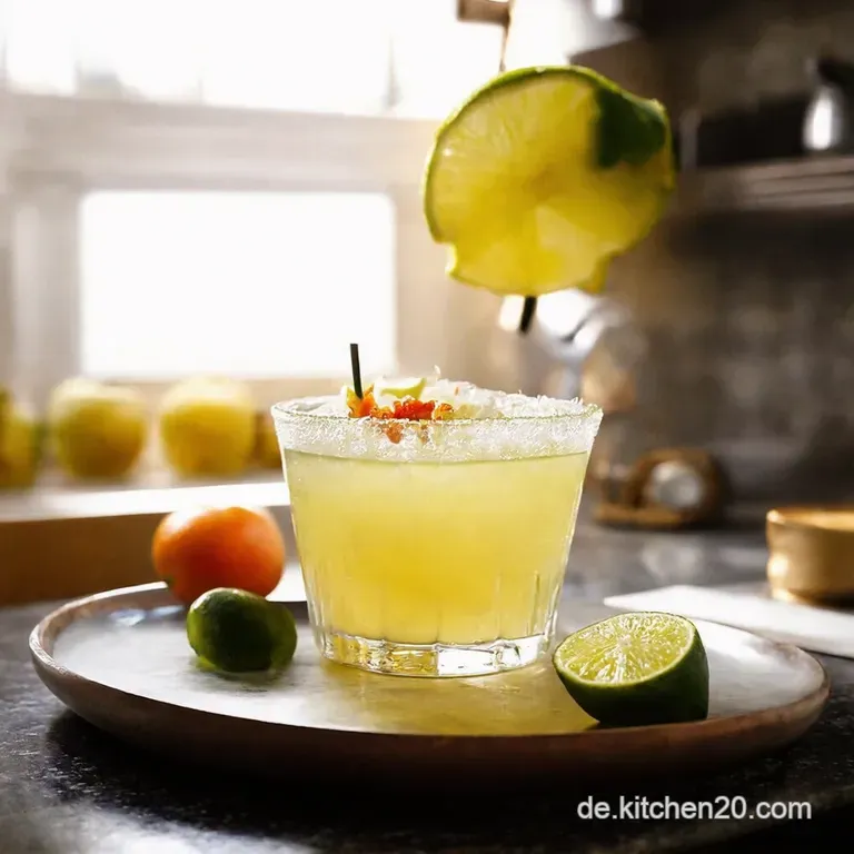 Sonnenuntergang Im Glas Hausgemachter Margaritazaubertrank presentation