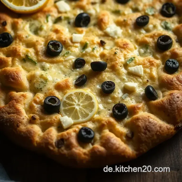 Sonnige Oliven-Zitronen-Focaccia presentation