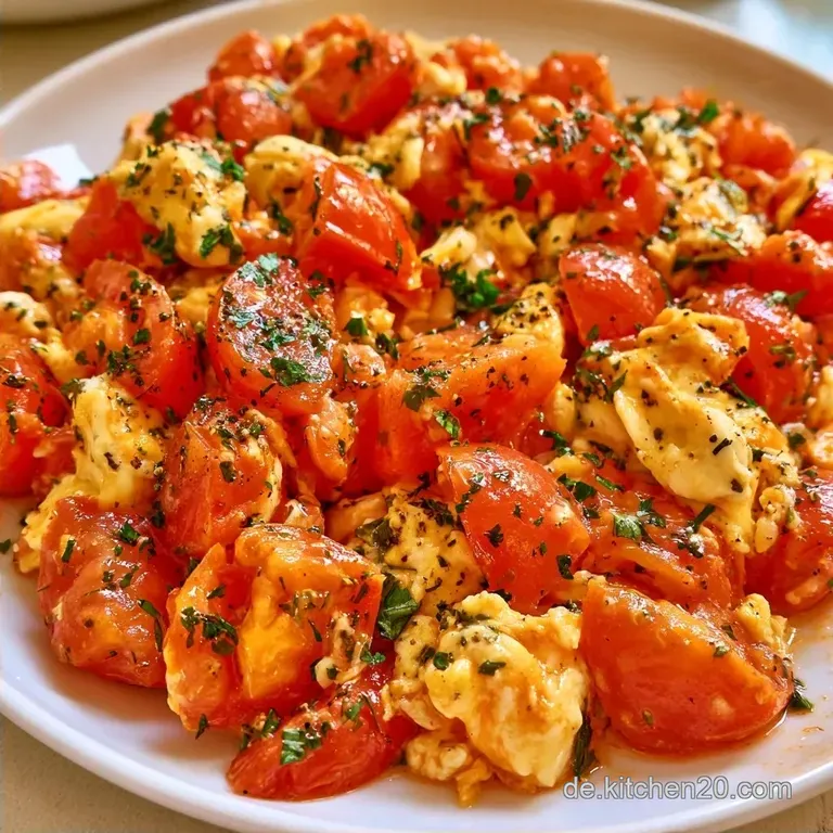 Tomate mit Ei in 15 Minuten