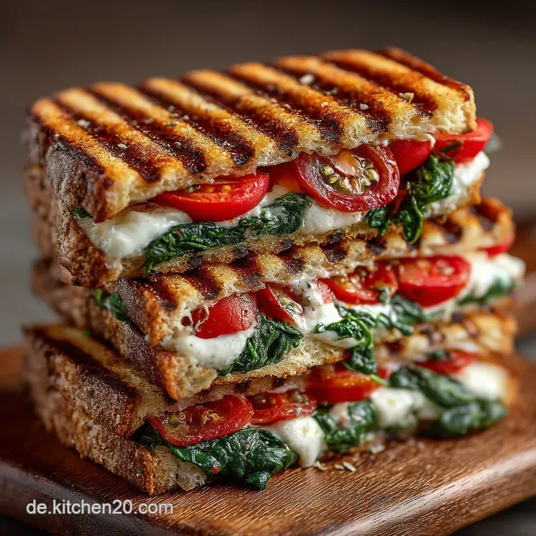 Das ultimative TomateMozzarellaSpinatPanini Rezept 17 Minuten Grillglück