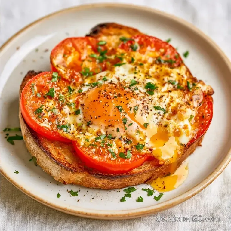 Tomatenbrot mit Spiegelei in 15 Minuten