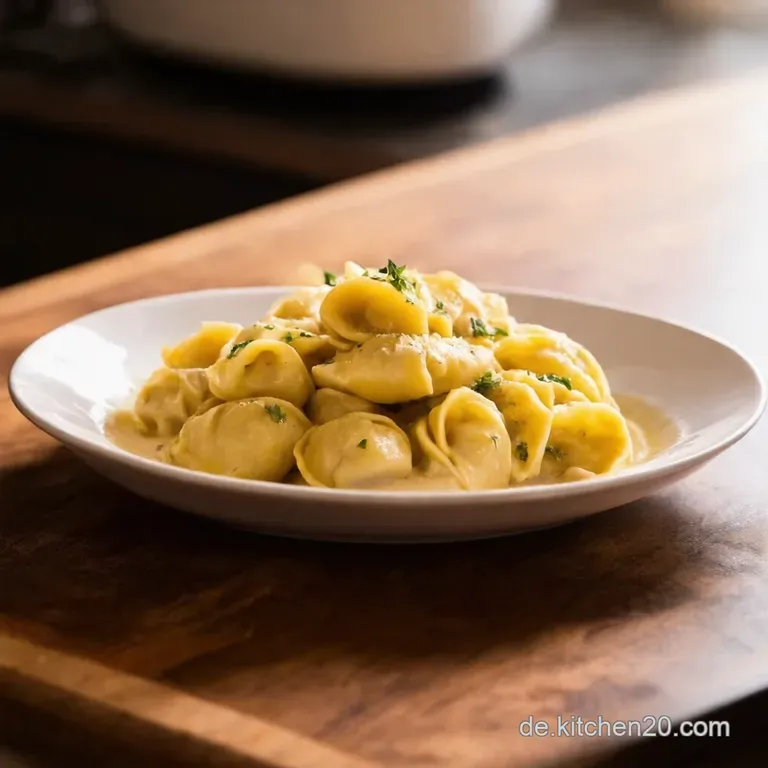 Tortellinihimmel Cremiger K&auml;seschinkenauflauf presentation