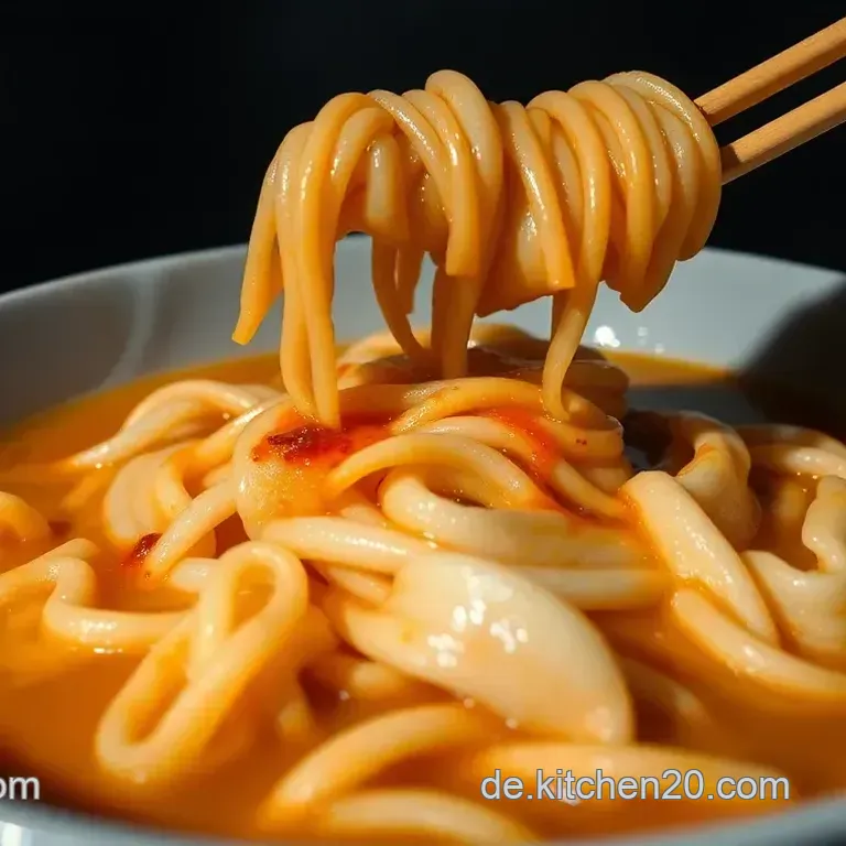 Tteokbokki: Koreanische Reiskuchen im feurigen Gochujang-Mantel