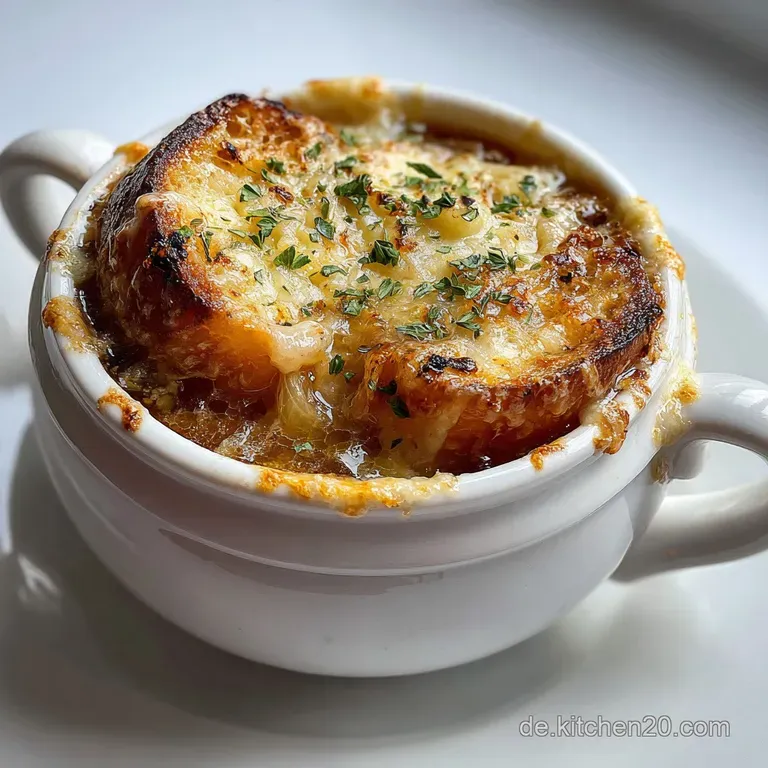 Vegane Franz&ouml;sische Zwiebelsuppe: Karamellisiert & Herzhaft