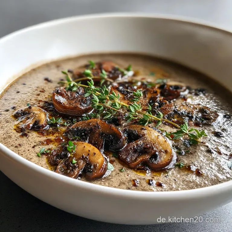 Vegane Pilzrahmsuppe: Cremiger Klassiker ohne Sahne