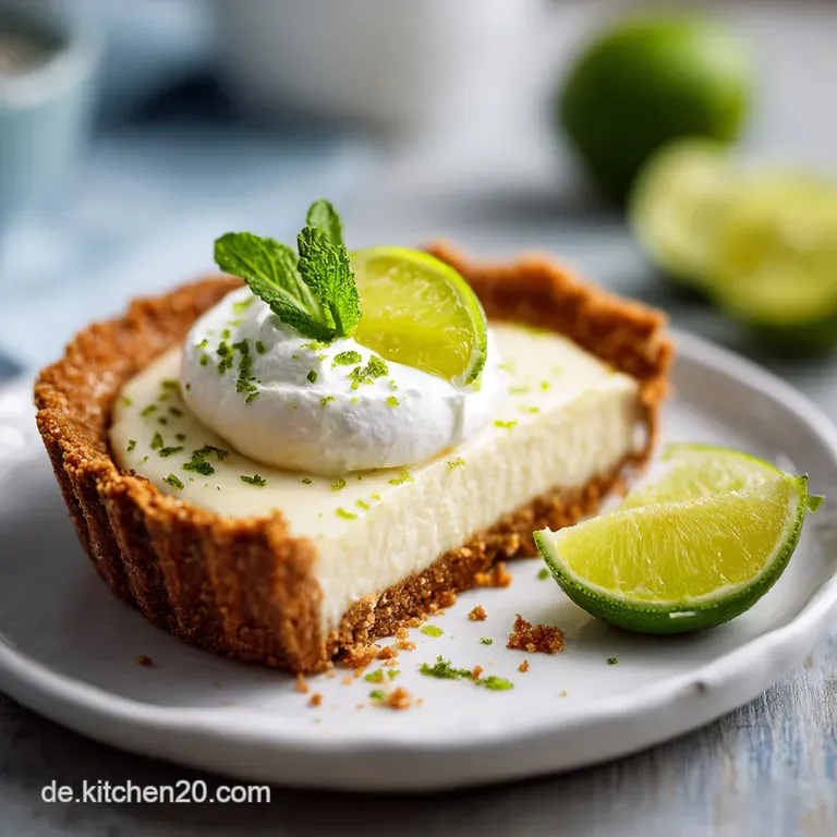 Einfacher Veganer Key Lime Pie Glutenfrei