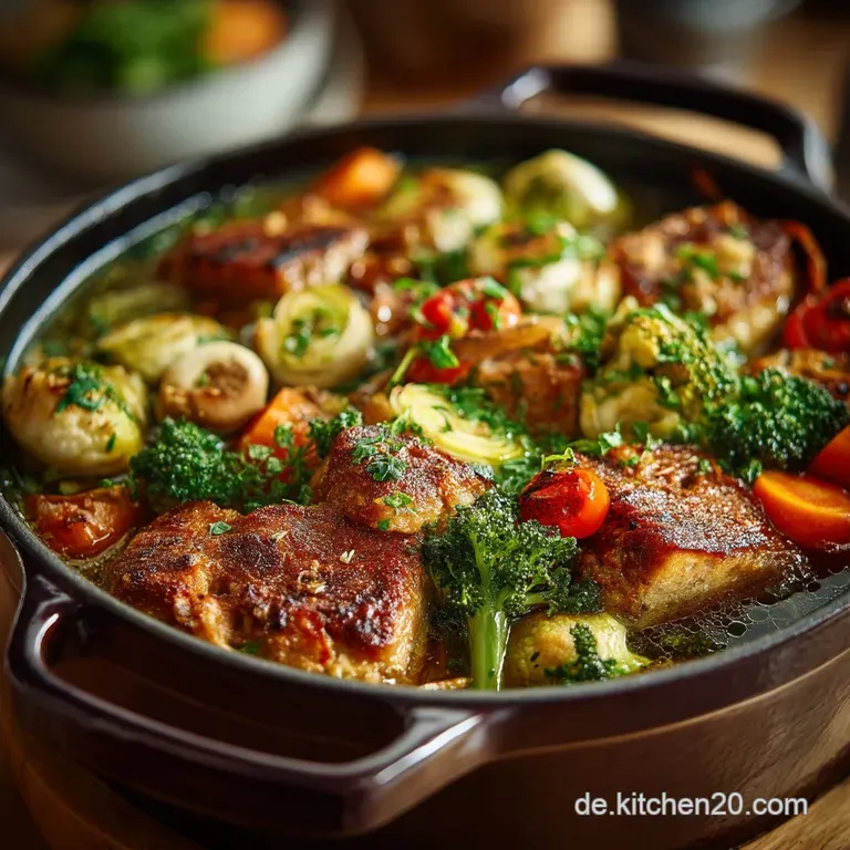 Der Seelenw&auml;rmer Herzhafter Vegetarischer Bauerntopf Mit Majoran presentation