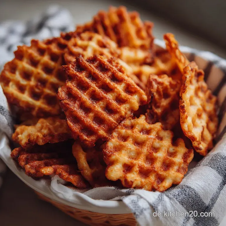 Waffelchips Hei&szlig;luftfritteuse: Kross Einfach presentation