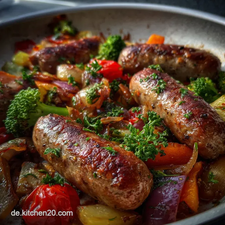 Schnelle WurstGemsePfanne fr ein Low Carb: W&uuml;rzig Sattmacher