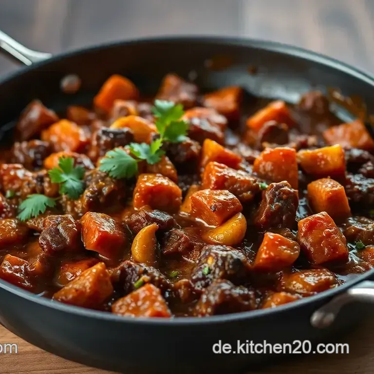 W&uuml;rzige Chakalaka H&auml;hnchenpfanne mit Paprika und Mais