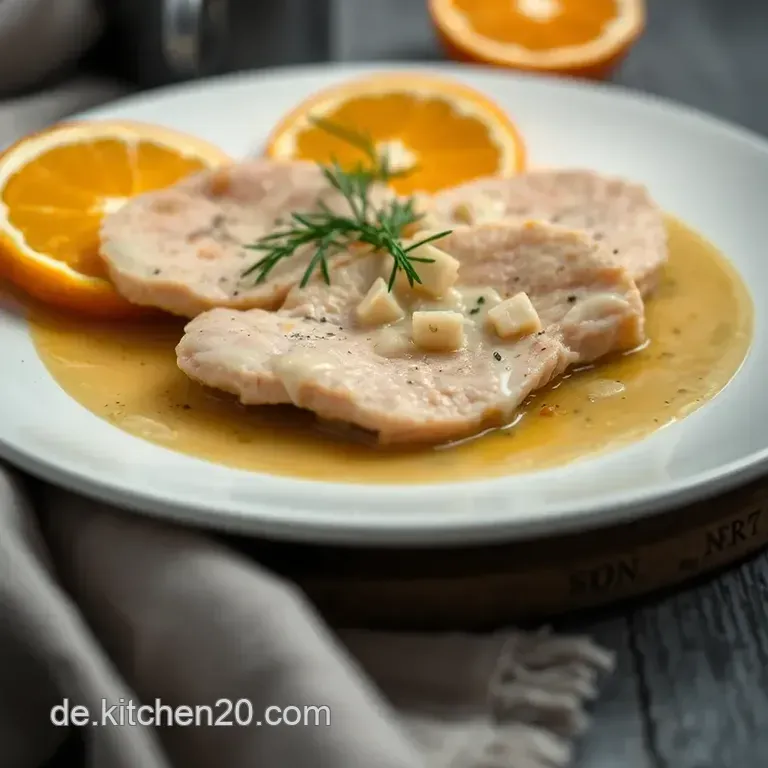 Zarte Ente Mit Erfrischender Orangenso&szlig;e presentation